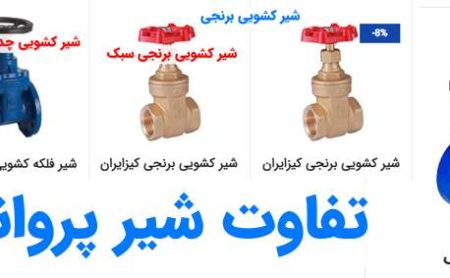 تصویری از تفاوت شیر پروانه ای و کشویی در تجهیز تاسیسات