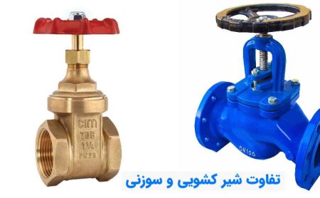 تصویری از شیر کشویی و سوزنی در بررسی تفاوت بین شیر کشویی و سوزنی در فروشگاه تجهیز تاسیسات